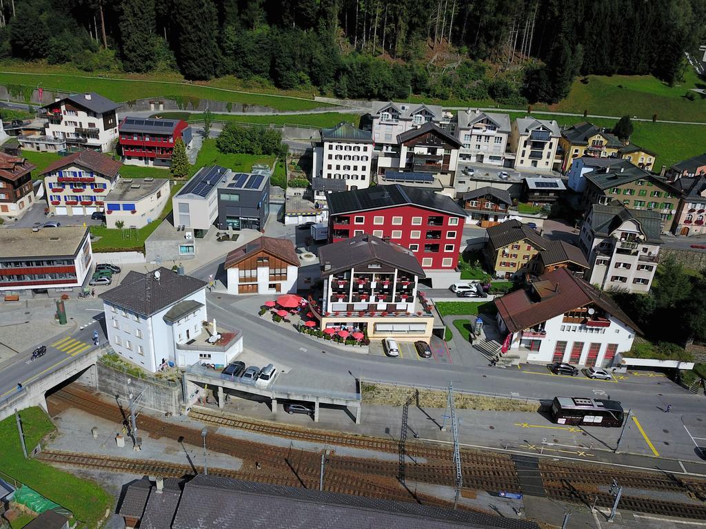 Hotel Restaurant La Furca Disentis Kültér fotó